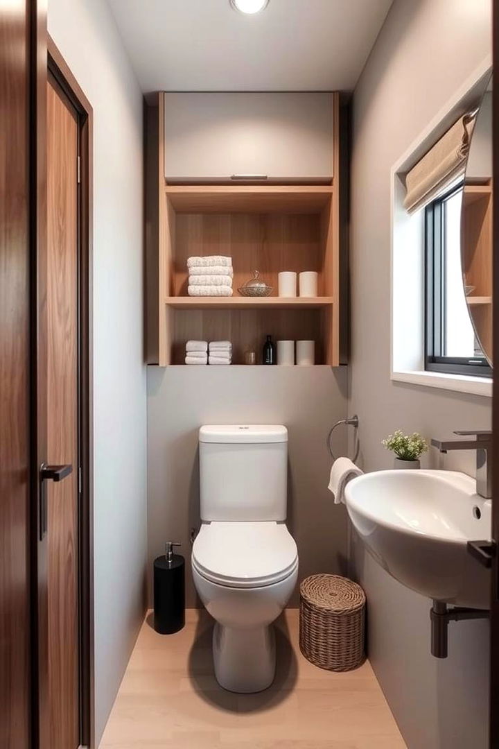 Compact Organization Solutions - 22 Japandi Bathroom Ideas