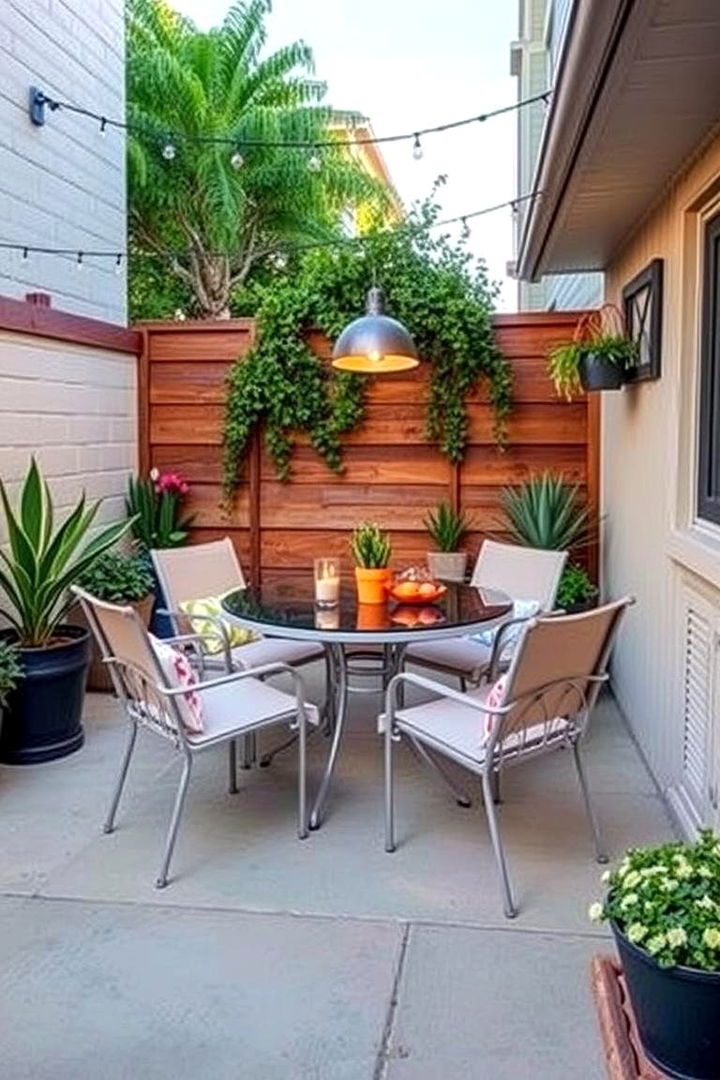Compact Outdoor Dining - 22 Small Patio Ideas