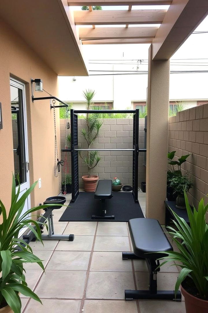 Compact Outdoor Gym Spaces - 22 Home Gym Ideas