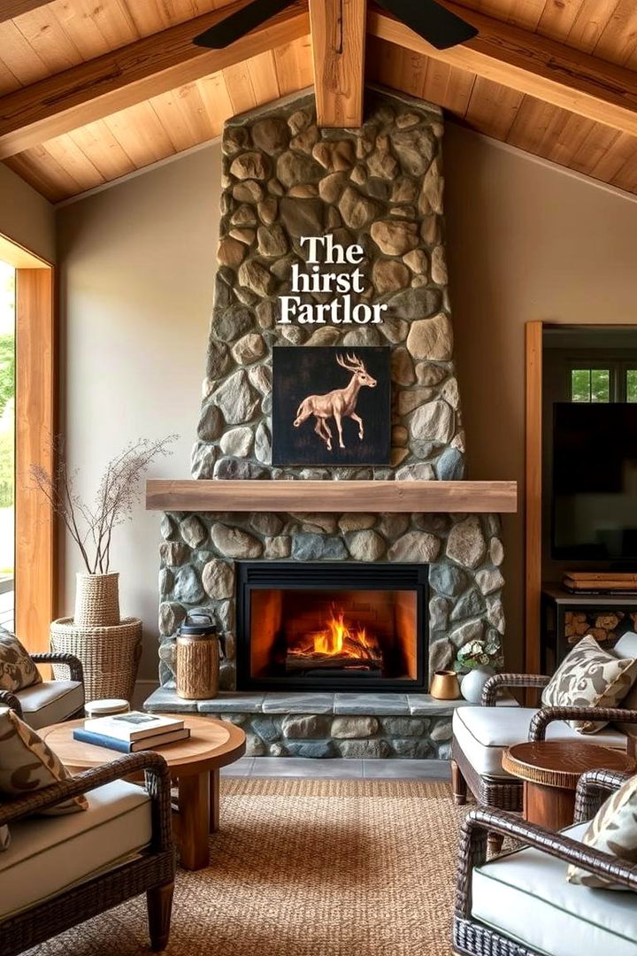 Compact Outdoor Looking Designs - 22 Small Living Room Fireplace Ideas