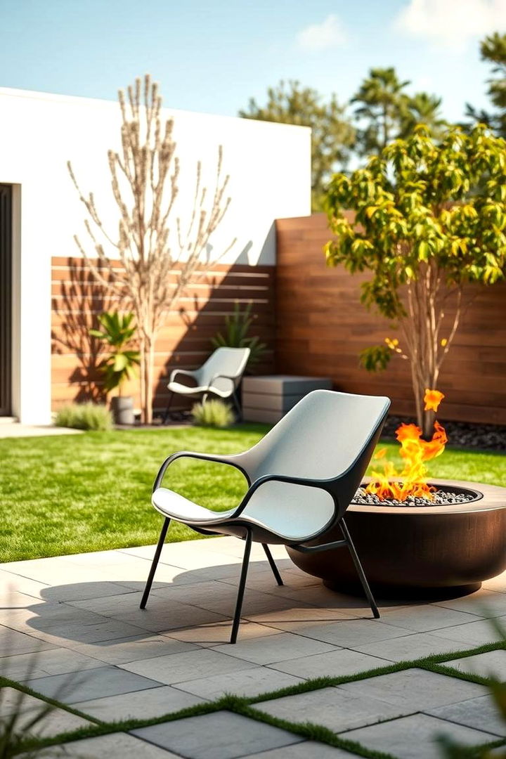 Compact Outdoor Oasis - 22 Fire Pit Chair Ideas