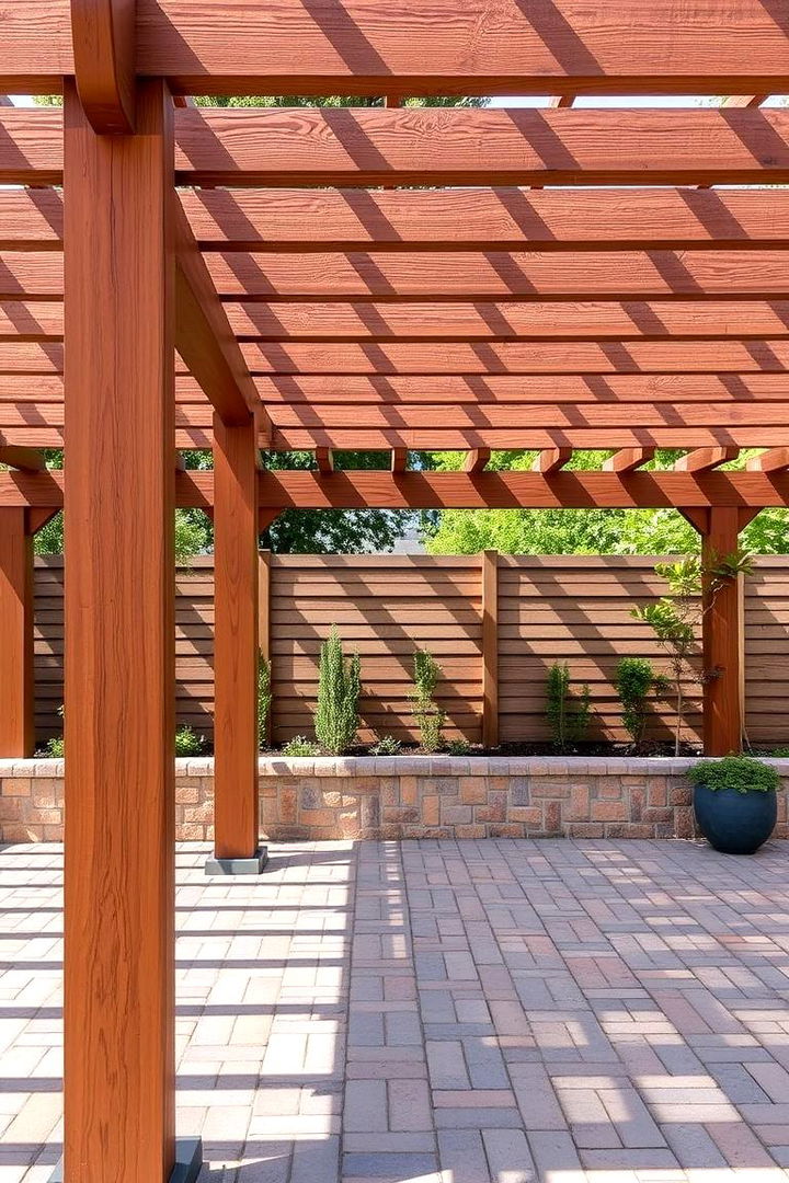 Compact Paver Mosaic - 22 Pergola Flooring Ideas