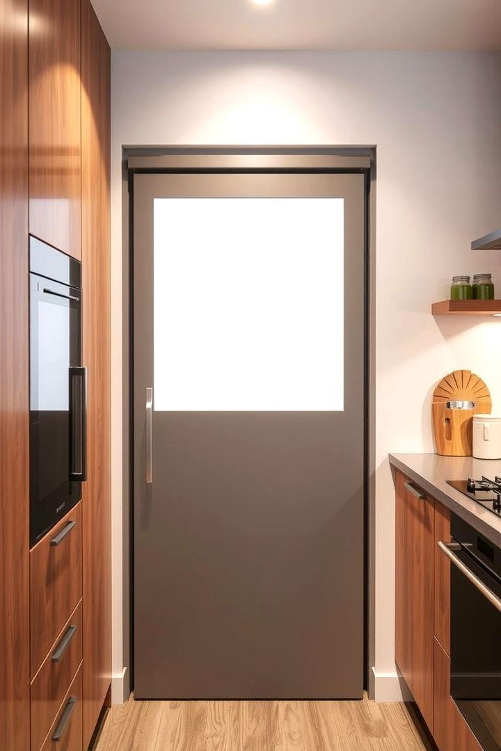 Compact Sliding Door Solution - 22 Kitchen Door Design Ideas