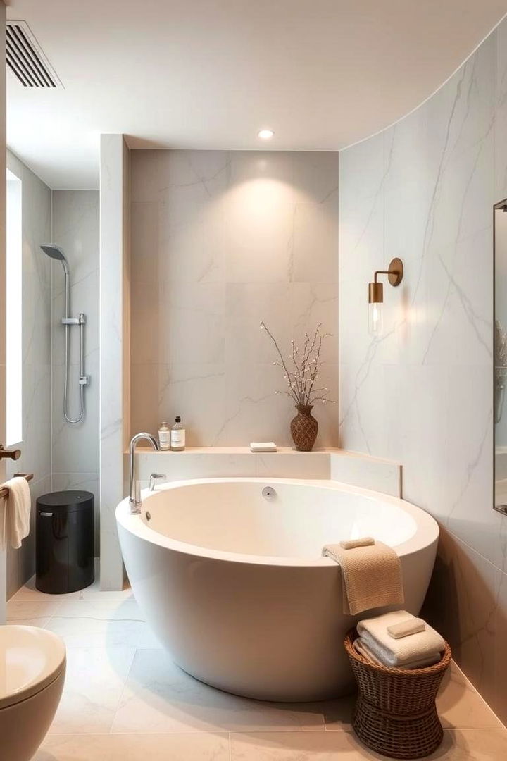 Compact Soaking Tubs - 22 Small Master Bathroom Ideas