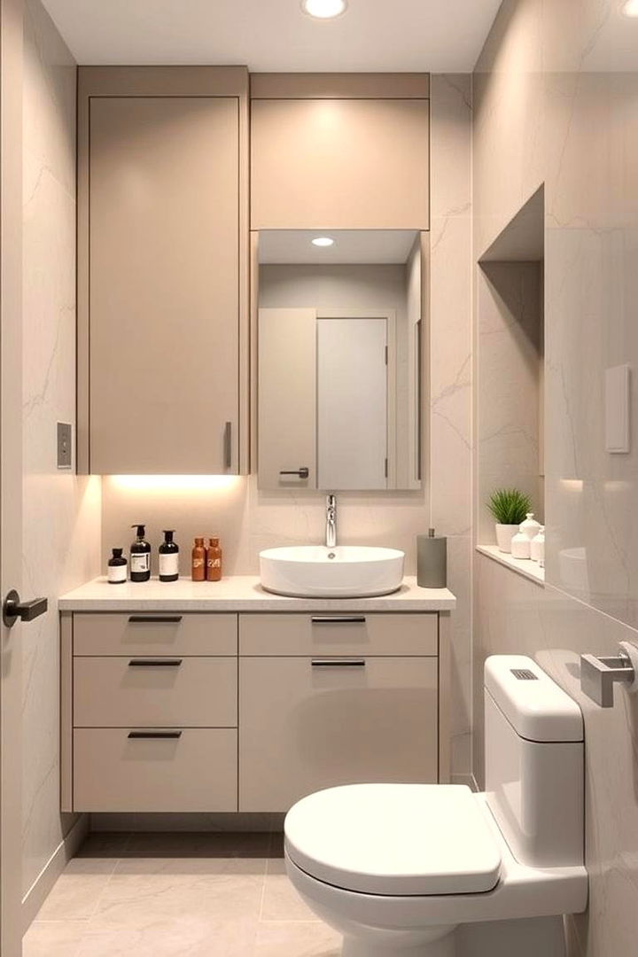 Compact Space Efficiency - 22 Pool Bathroom Ideas