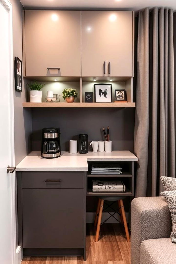 Compact Space Efficiency - 22 Office Coffee Station Ideas