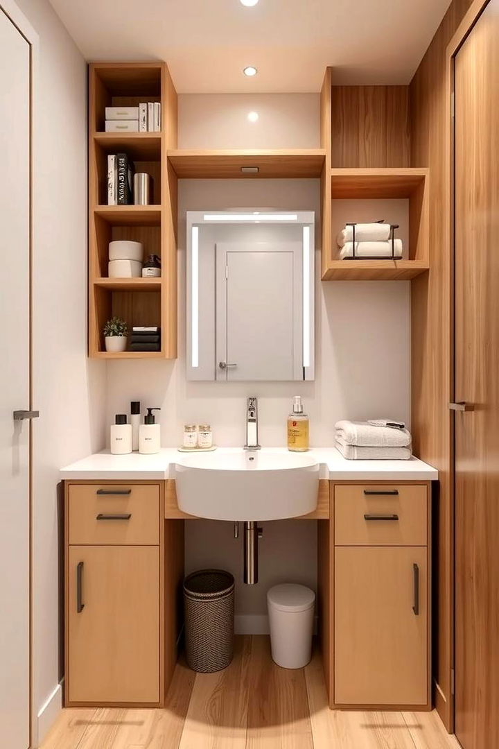 Compact Space Optimization - 22 Makeup Vanity Ideas