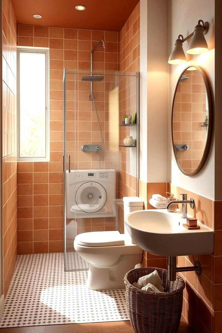 Compact Terracotta Creations - 22 Terracotta Bathroom Ideas