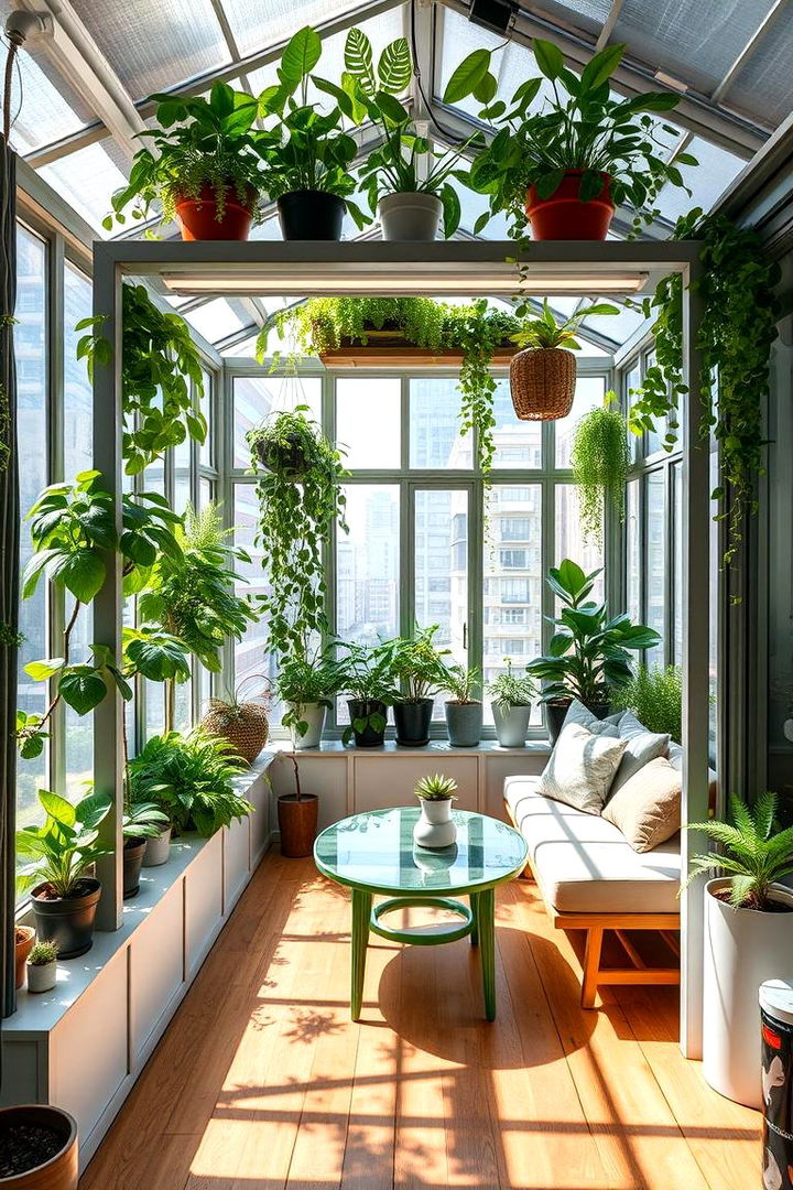 Compact Urban Greenhouse - 22 Greenhouse Room Ideas