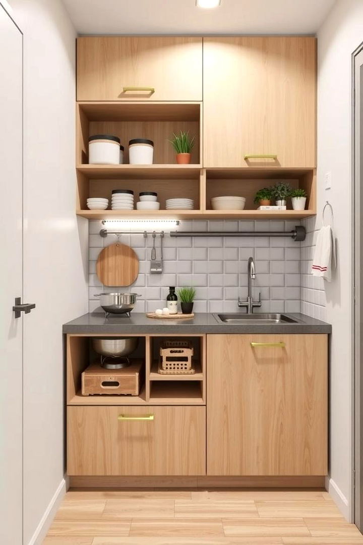 Compact Urban Japandi Kitchen - 22 Japandi Kitchen Ideas