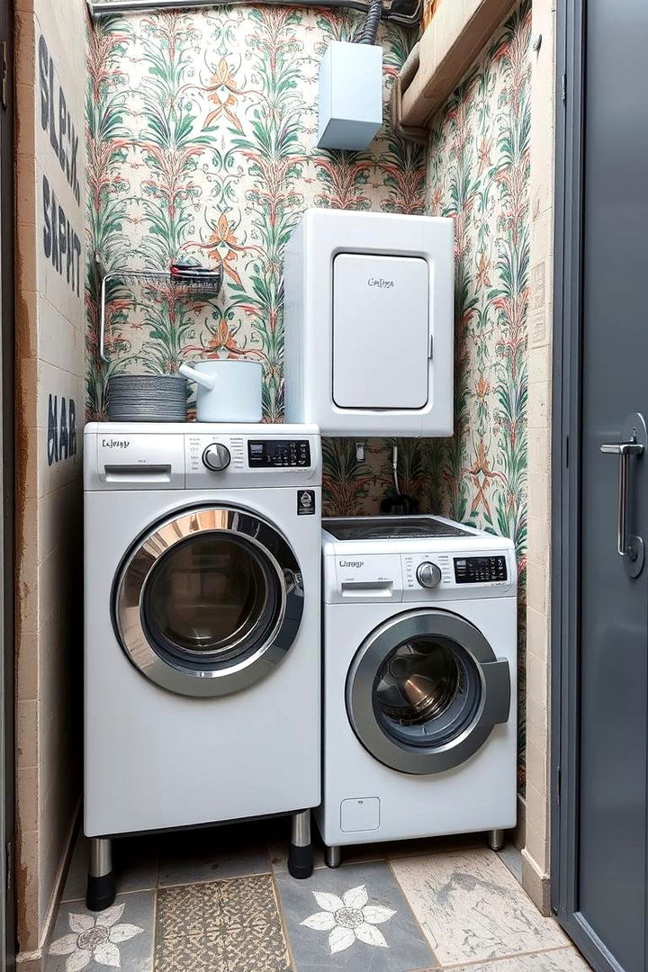 Compact Urban Laundry Setup - 22 Outdoor Laundry Area Design Ideas