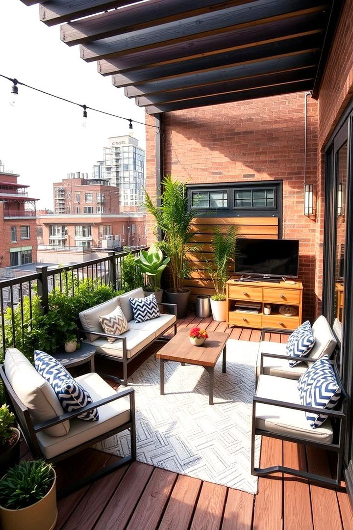 Compact Urban Patio Deck - 22 Patio Deck Ideas
