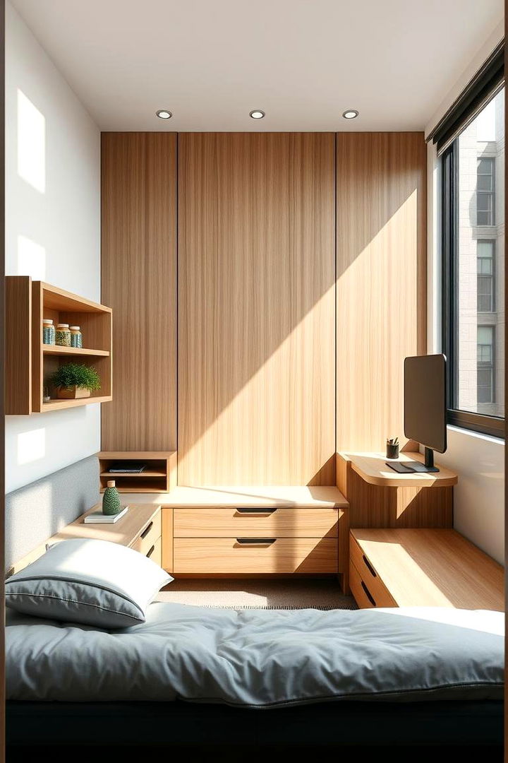 Compact Urban Retreat - 22 Grey Headboard Bedroom Ideas