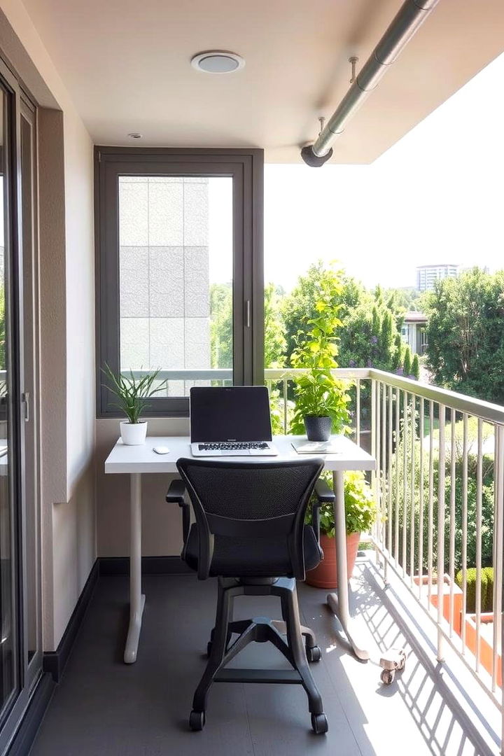 Compact Workspace - 22 Second Story Balcony Ideas