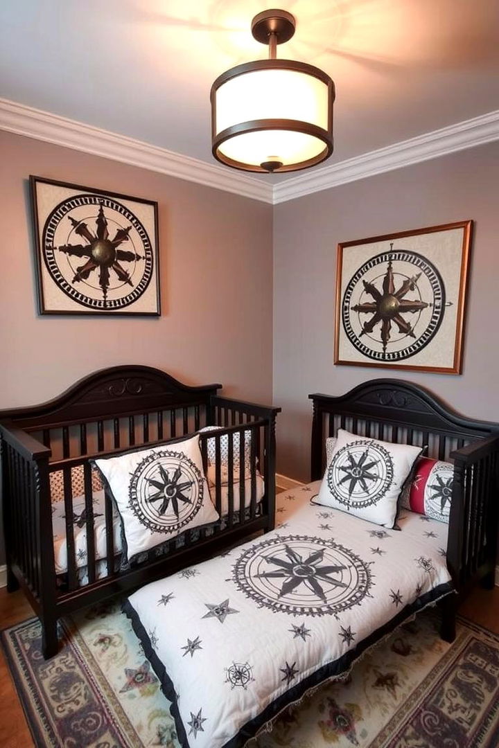 Compass Rose Designs - 22 Nautical Nursery Ideas