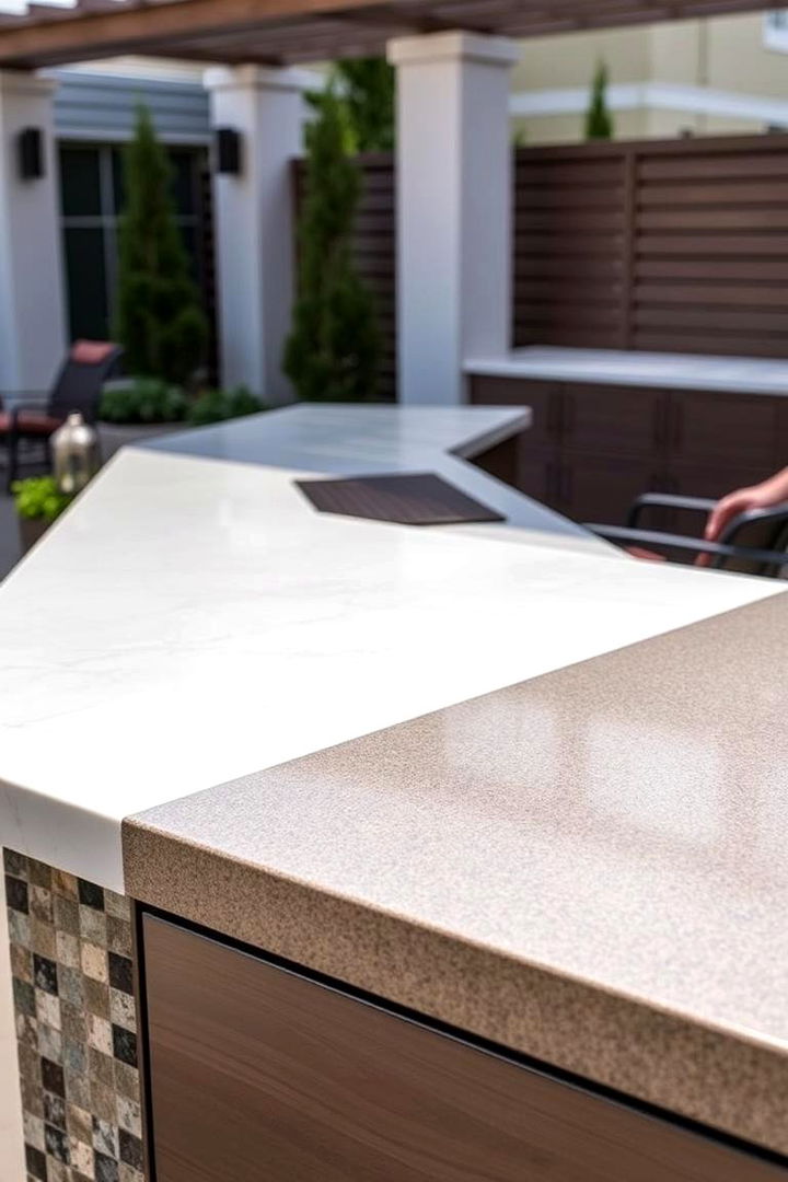 Composite Countertops - 22 Types of Outdoor Kitchen Countertops
