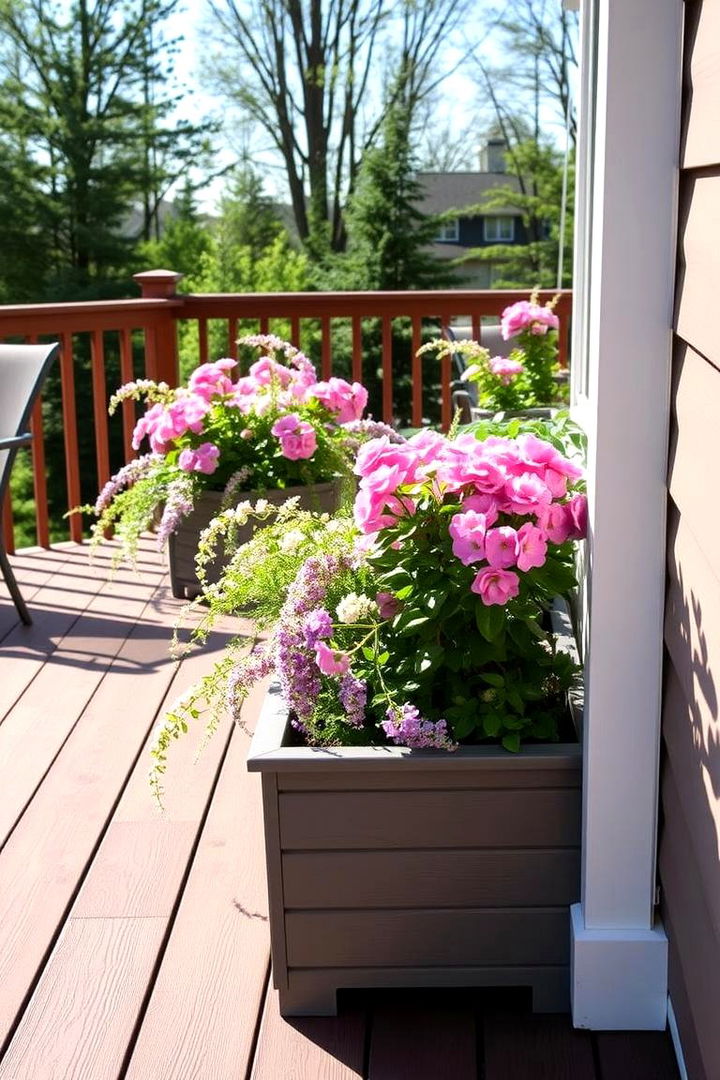 Composite Deck with Garden Planters - 22 Composite Deck Ideas