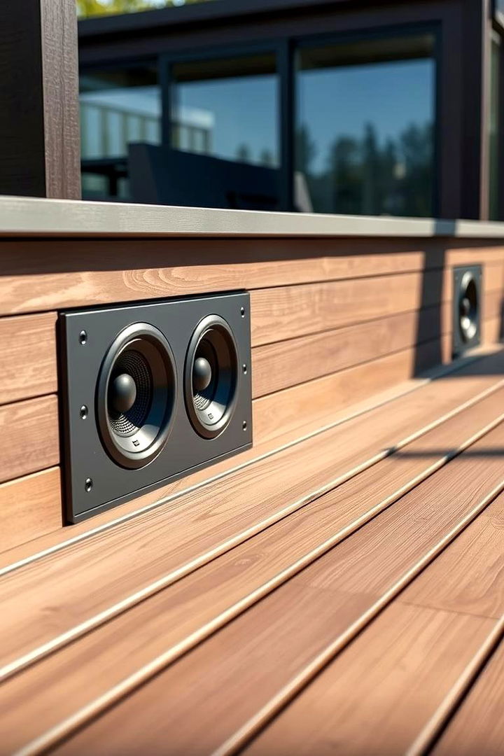 Composite Deck with Integrated Audio - 22 Composite Deck Ideas