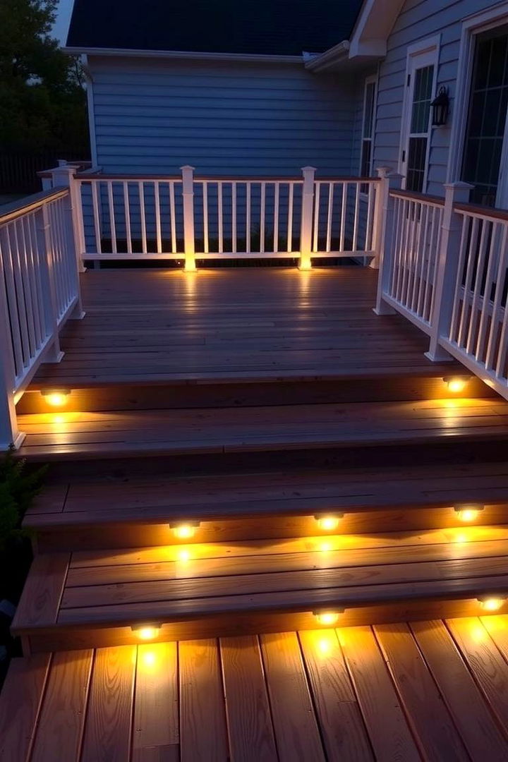Composite Deck with Integrated Lighting - 22 Composite Deck Ideas