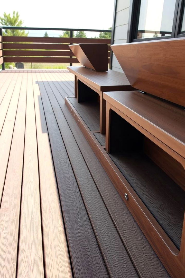 Composite Deck with Integrated Storage - 22 Composite Deck Ideas