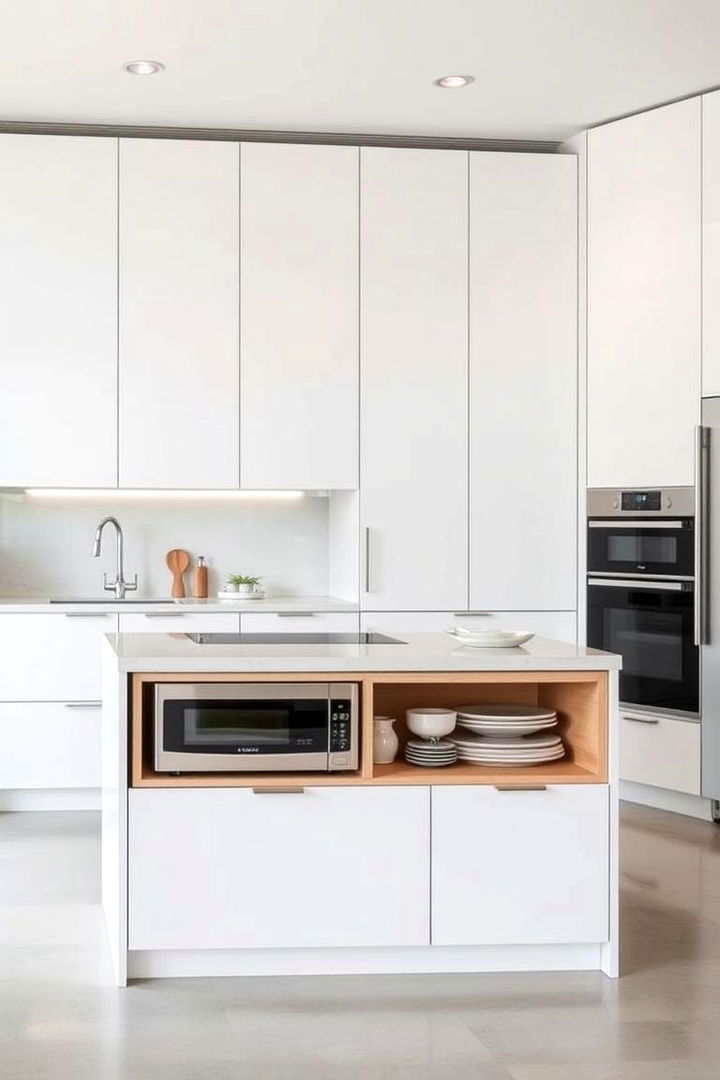 Concealed Appliance Storage Island - 22 Small Kitchen Island Ideas