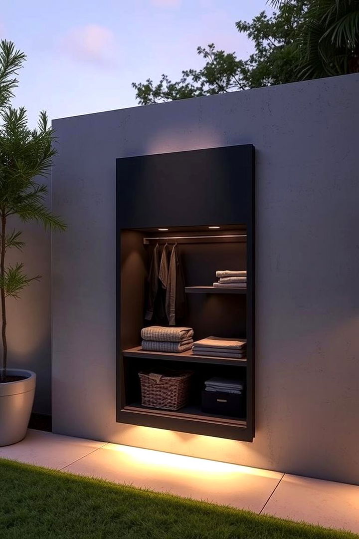 Concealed Storage Panels for Modern Yards - 22 Outdoor Storage Ideas