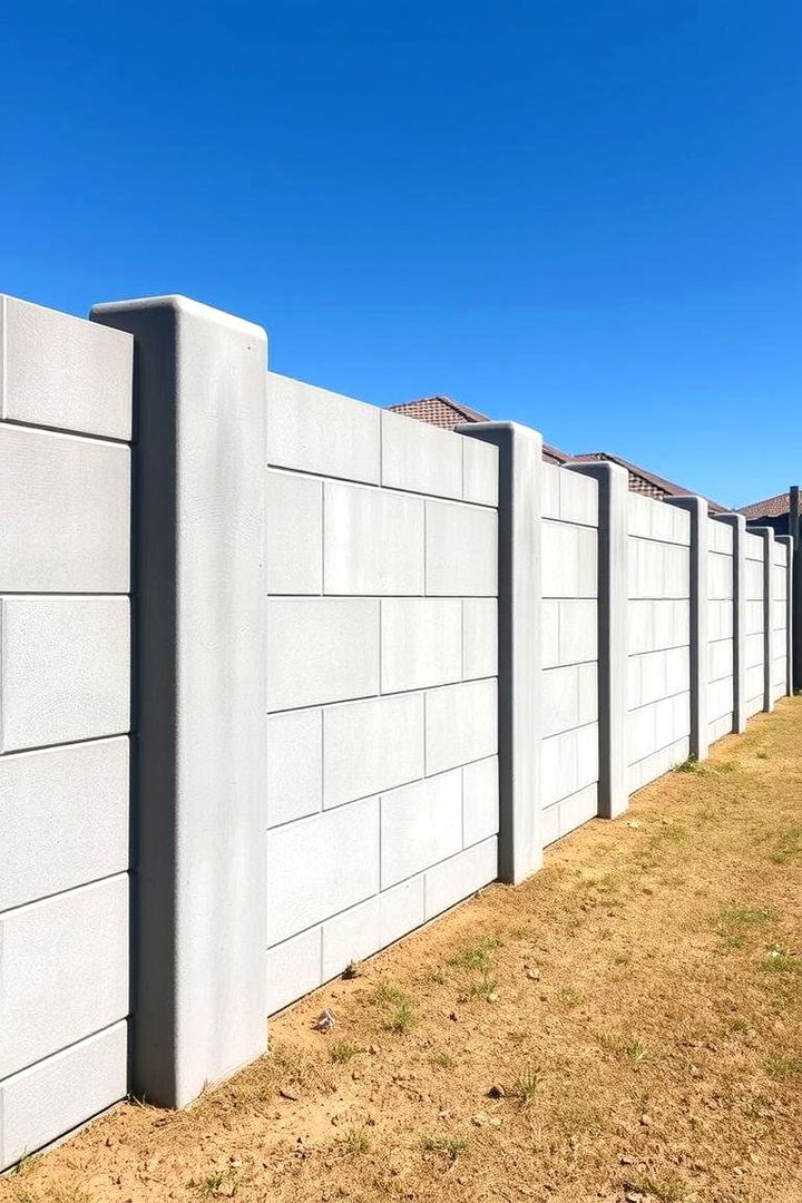 Concrete Barrier Dog Fence for Ultimate Security - 22 Dog Fence Ideas