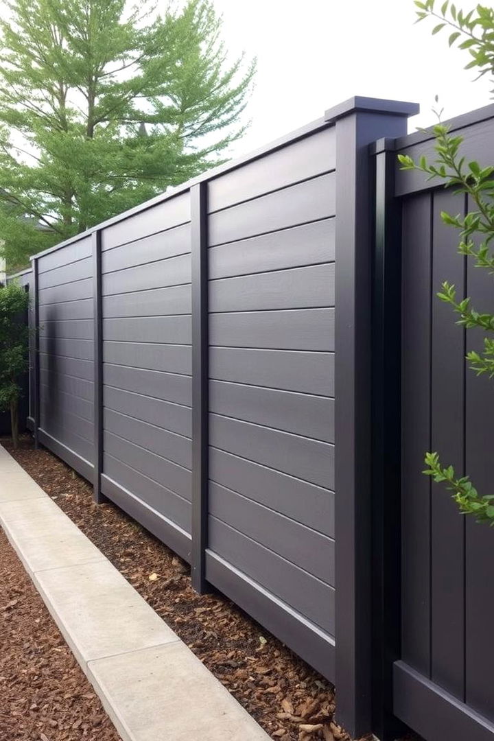 Concrete Board Privacy Fence - 22 Cheap Privacy Fence Ideas