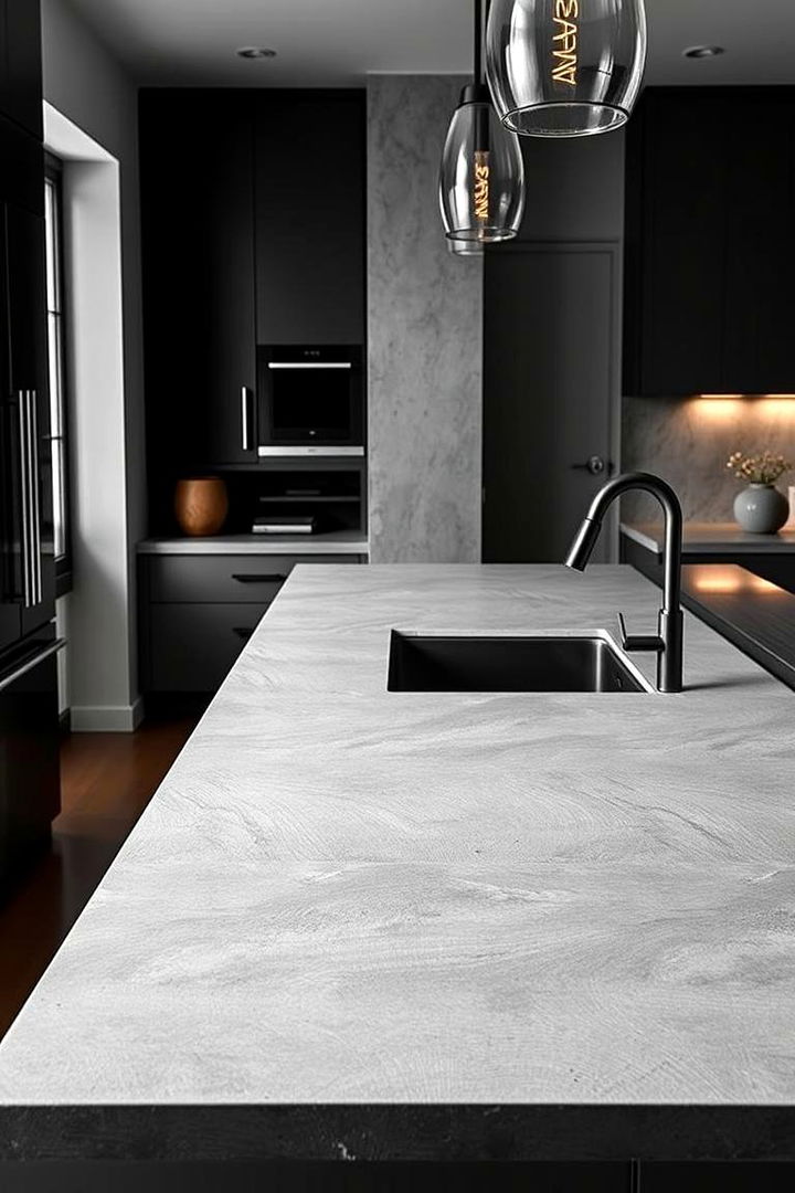Concrete Countertops for Timeless Durability - 22 Industrial Kitchen Ideas