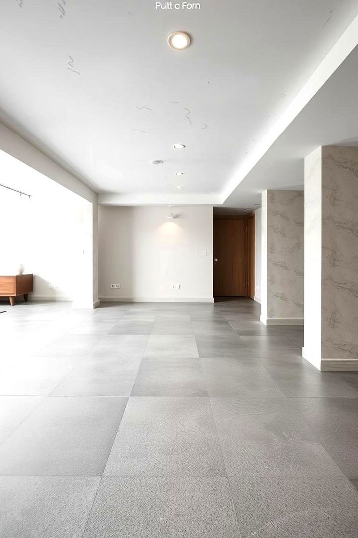 Concrete Floors with Contemporary Minimalism - 22 Concrete Basement Floor Ideas