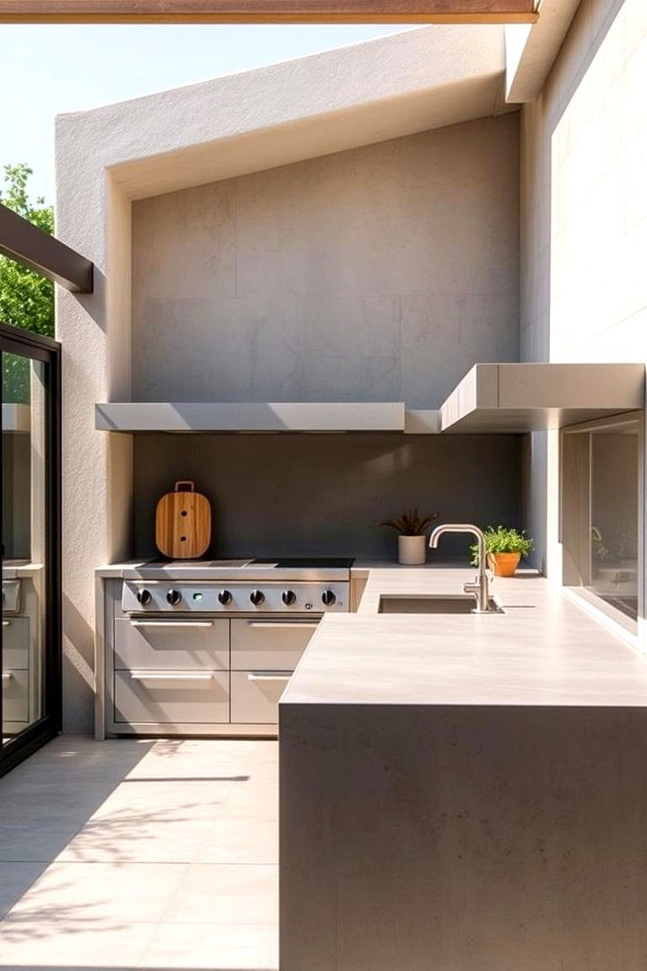 Concrete Style Countertops - 22 Outdoor Countertop Ideas