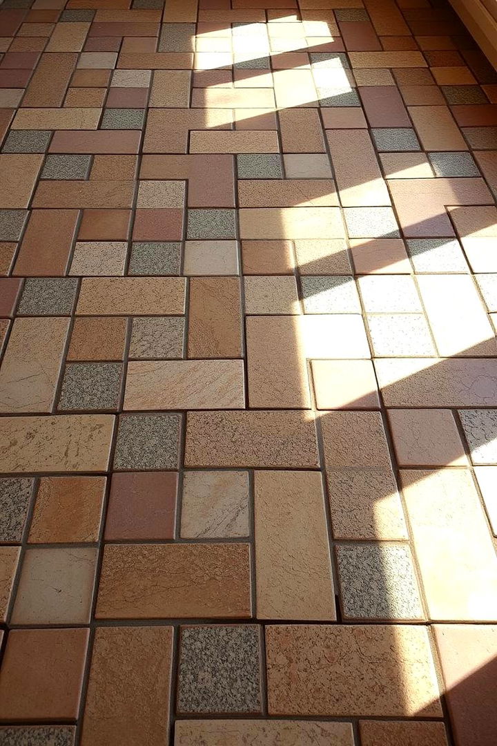 Concrete with Interlocking Tile Overlays - 22 Concrete Basement Floor Ideas