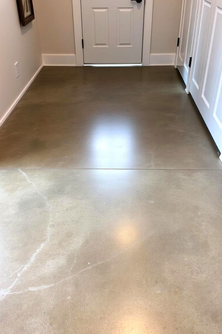 Concrete with Stain Finishes - 22 Mudroom Floor Ideas