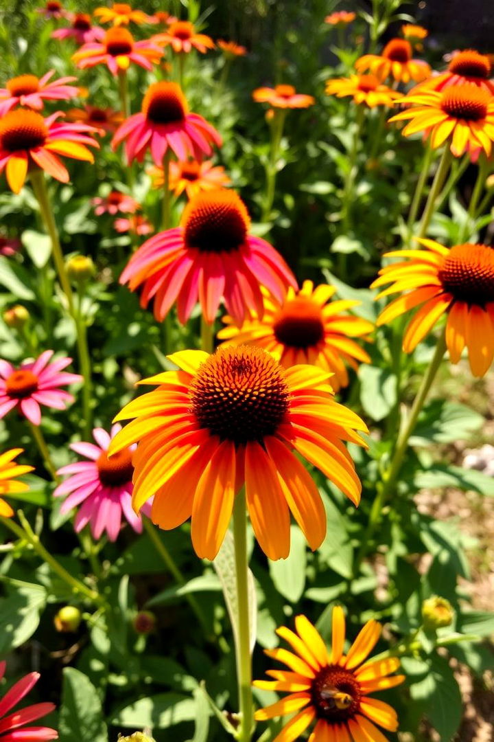 Coneflowers for Wild Beauty and Pollinator Attraction - 22 Outdoor Plants for Patio