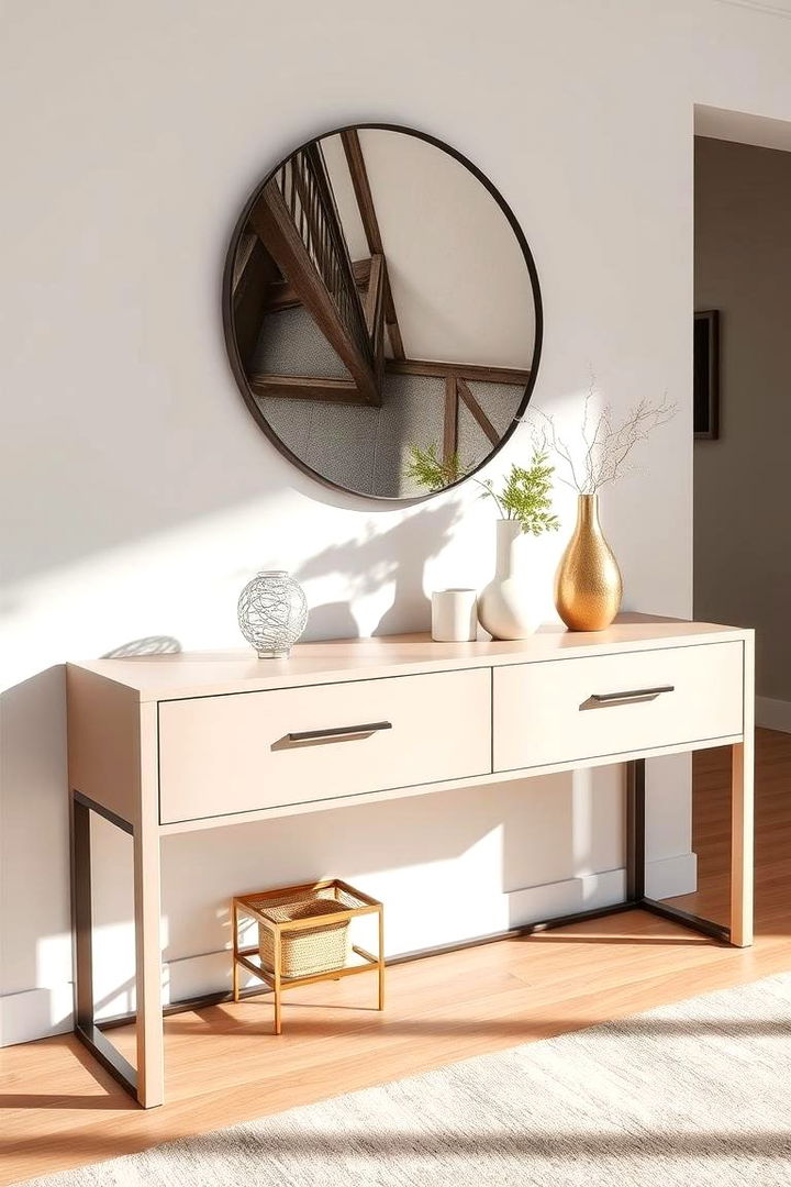 Console Tables with Drawers - 22 Entryway Storage Ideas