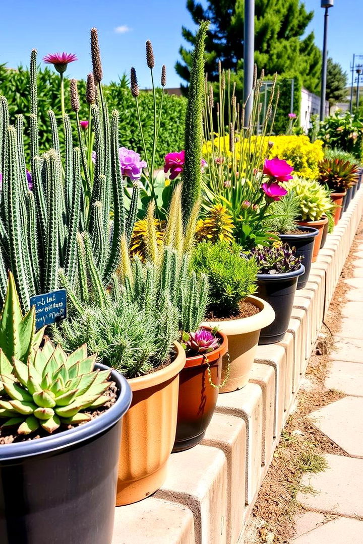 Container Garden Border Idea - 22 Low Maintenance Garden Border Ideas