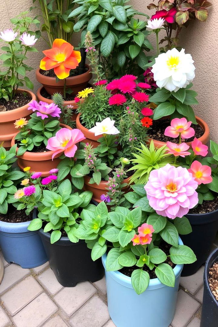 Container Garden Oasis - 22 Corner Garden Ideas