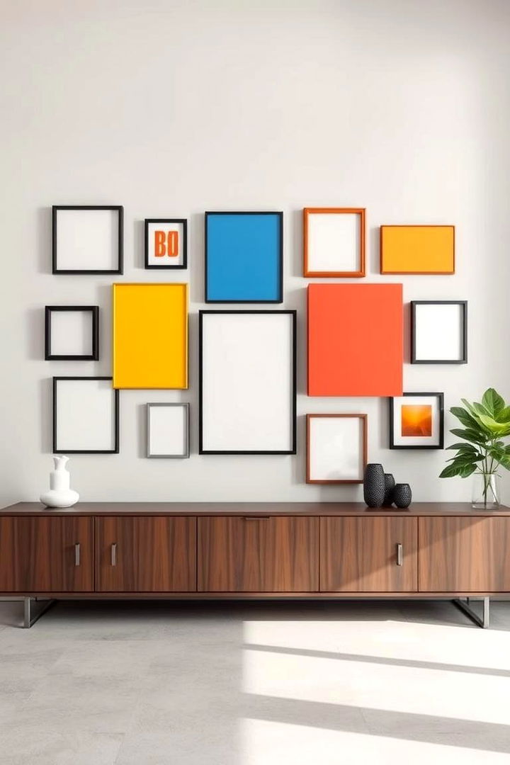 Contemporary Abstract Arrangement - 22 Photo Wall Ideas