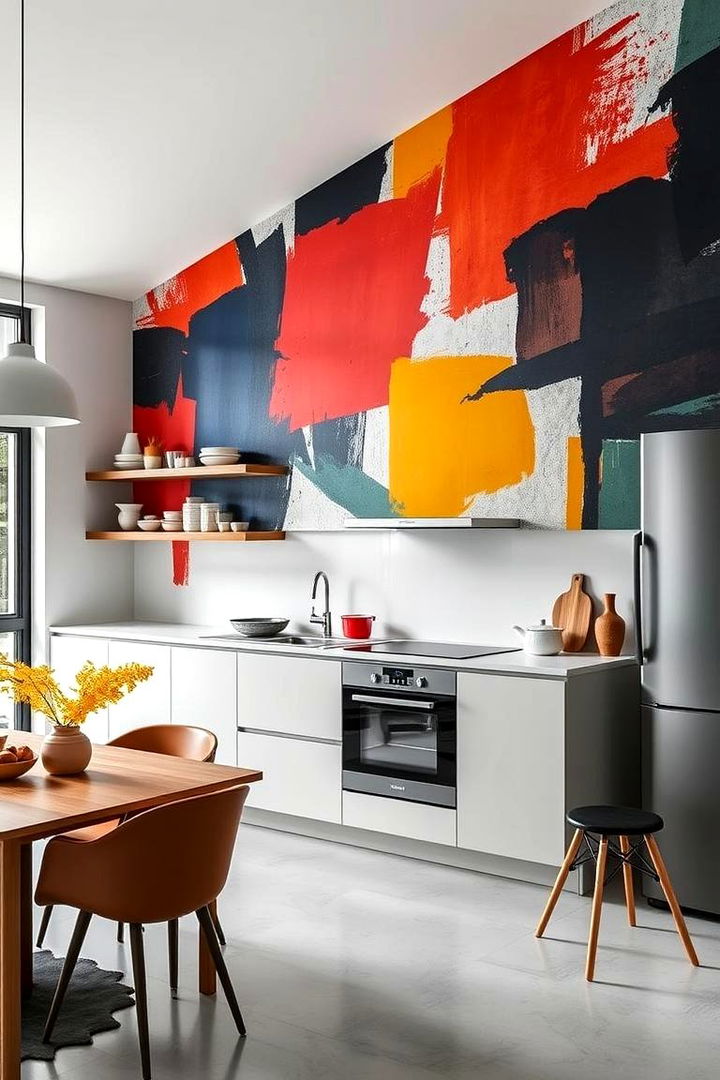 Contemporary Abstract Art - 22 Kitchen Wallpaper Ideas