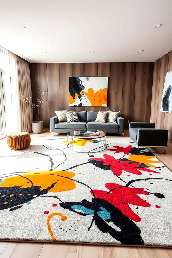Contemporary Abstract Designs - 22 Living Room Rug Ideas