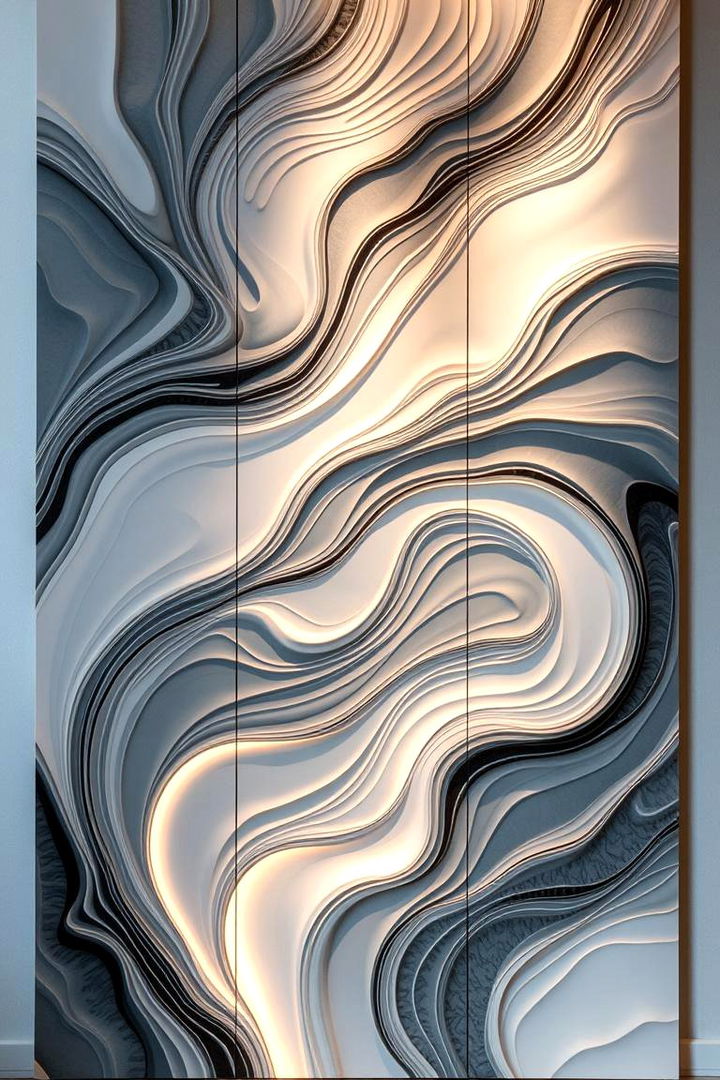 Contemporary Abstract Designs - 22 Half Wall Paneling Ideas