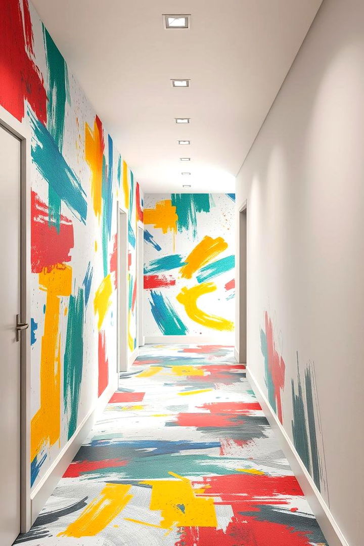 Contemporary Abstract Visions - 22 Hallway Wallpaper Ideas