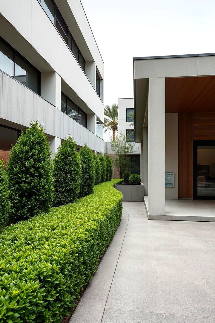 Contemporary Architectural Pairings - 22 Front Yard Boxwood Designs
