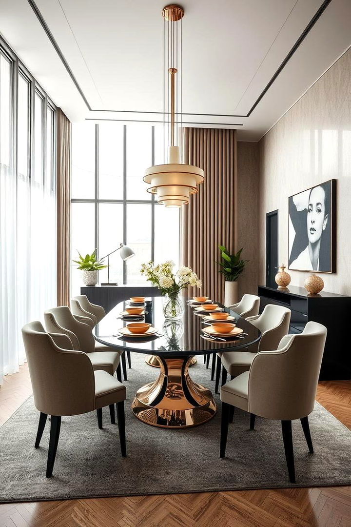 Contemporary Art Deco Reimagined - 22 Art Deco Dining Room Ideas