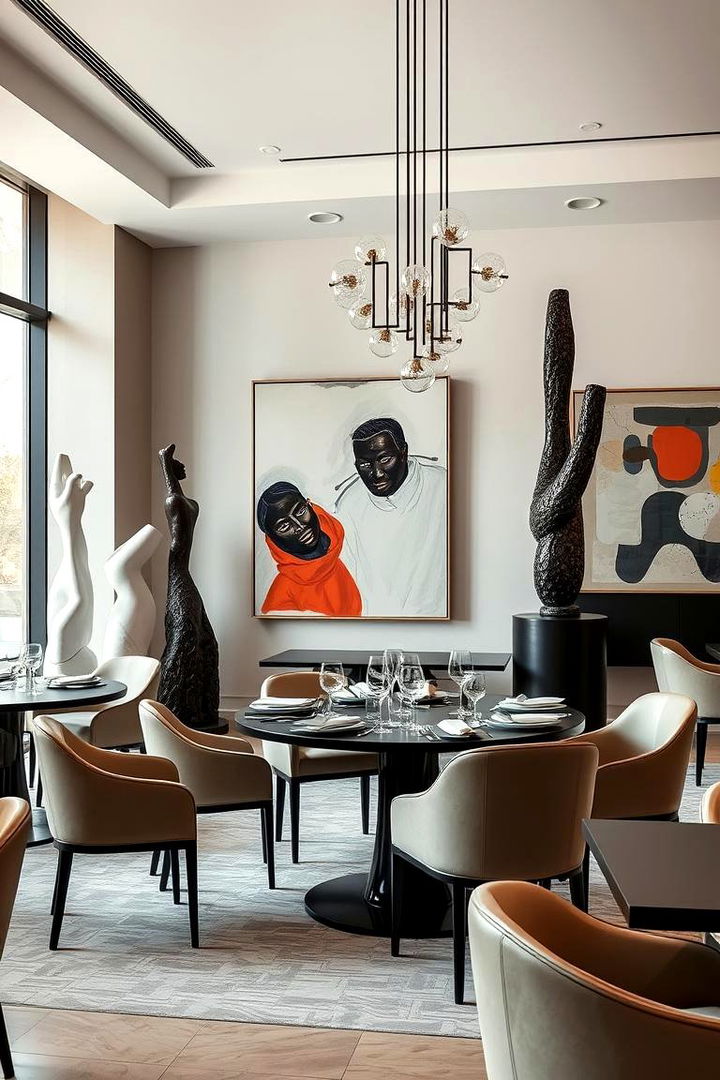 Contemporary Art Focus - 22 Modern Dining Room Ideas