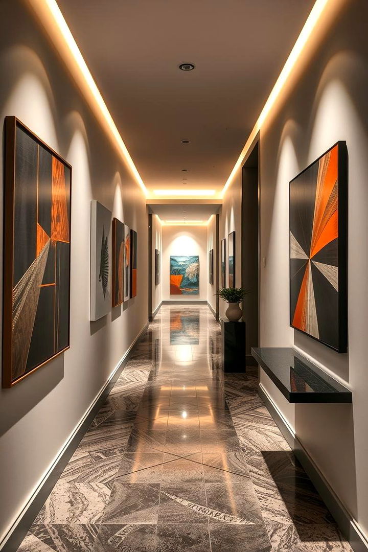 Contemporary Art Hallway - 22 Hallway Ideas