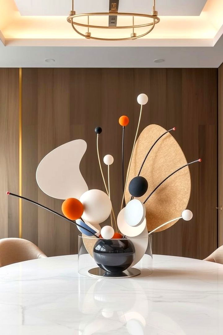 Contemporary Art Installation - 22 Dining Table Centerpiece Ideas