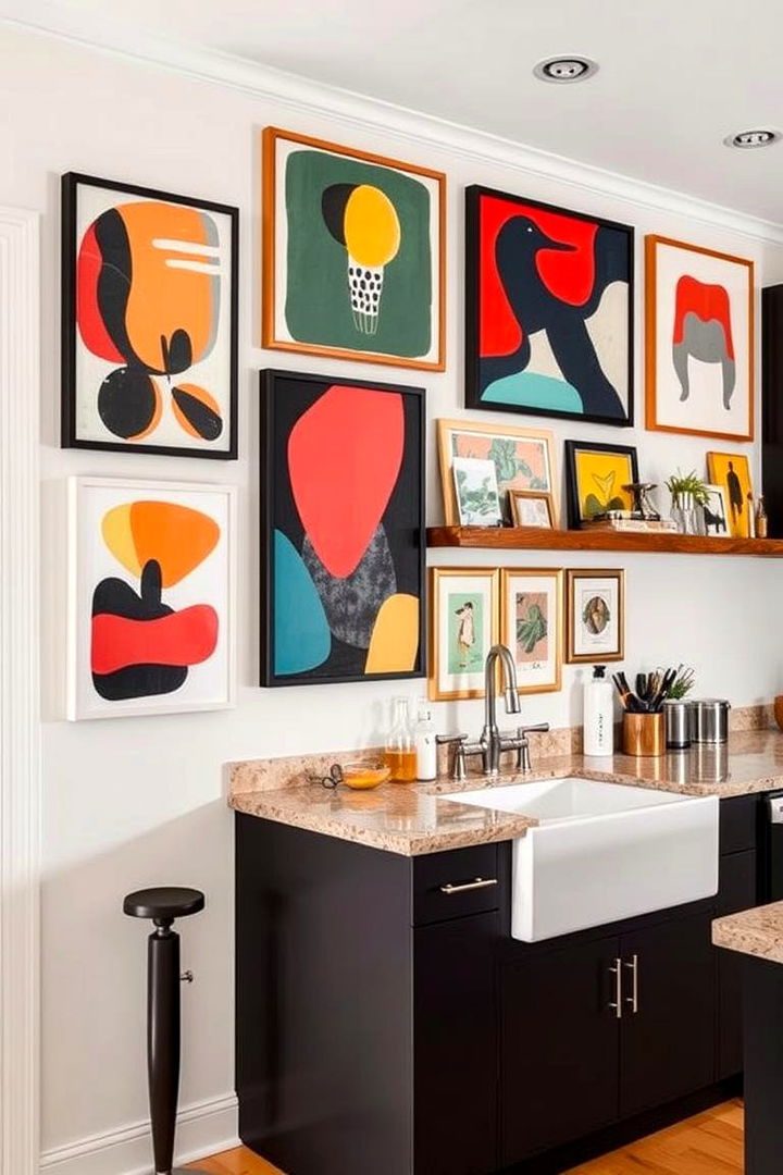 Contemporary Art Prints - 22 Kitchen Accent Wall Ideas