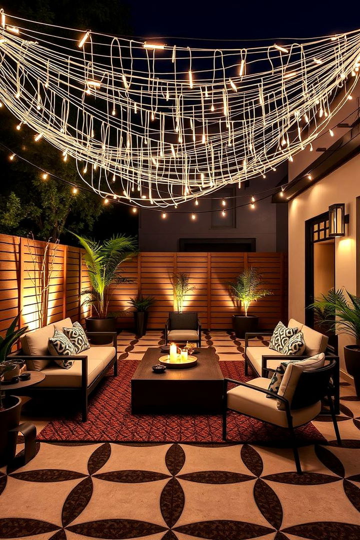 Contemporary Artistic Flair - 22 Patio String Light Ideas