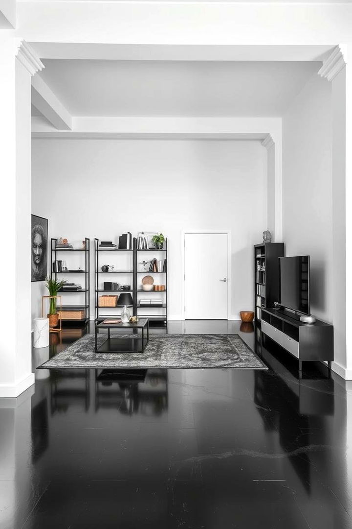 Contemporary Black and White - 22 Floor and Wall Color Ideas